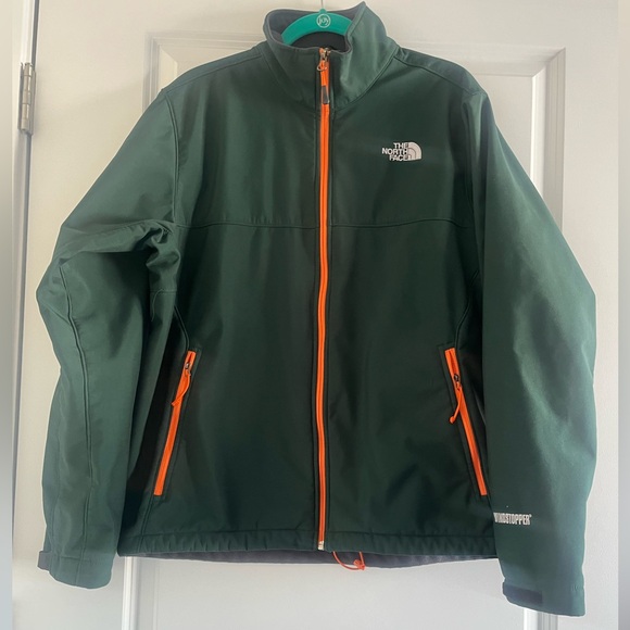 The North Face Men's Wind-stopper Army Green Jacket Size Large